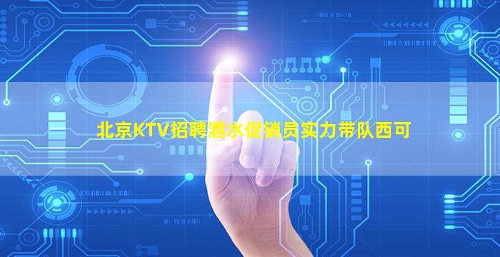 北京KTV招聘酒水促销员实力带队西可